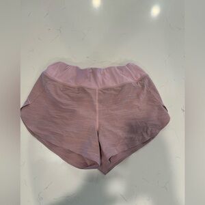 Athleta Pale Pink Run With It Textured 3.5" Shorts